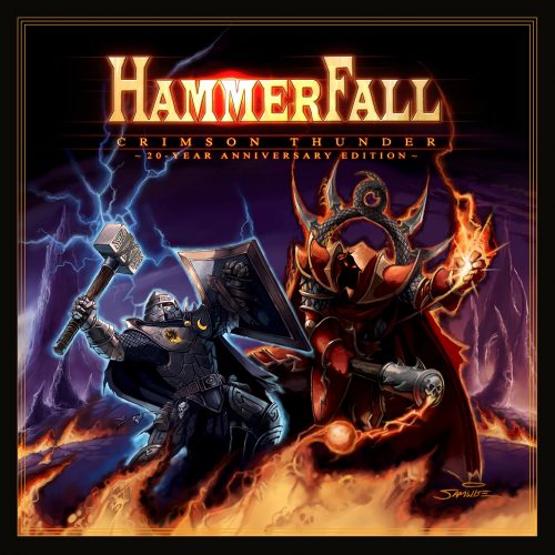 hammerfall crimson thunder 20 year anniversary edition artwork
